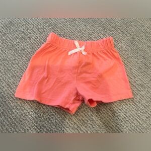 2T Coral Pink Cotton Shorts with Bow